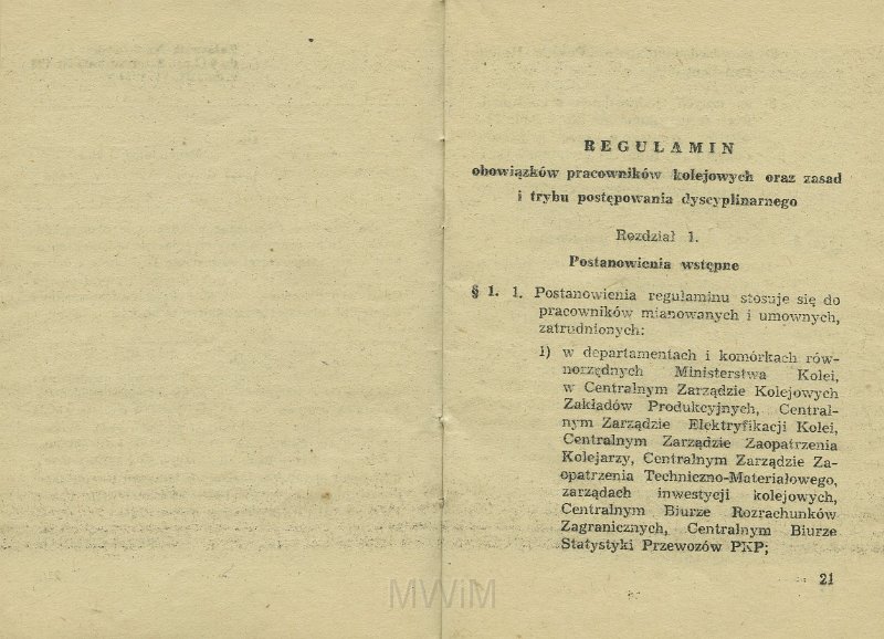 KKE 5517-12.jpg - Dok. „Zarządzenie Ministra Kolei” Nr. 198 z dnia 21 VI 1954 r. o wyróżnianiu pracowników i Regulamin obowiązków pracowników Kolejowych oraz zasad i trybu postępowania dyscyplinarnego, Kraków, 1954 r.